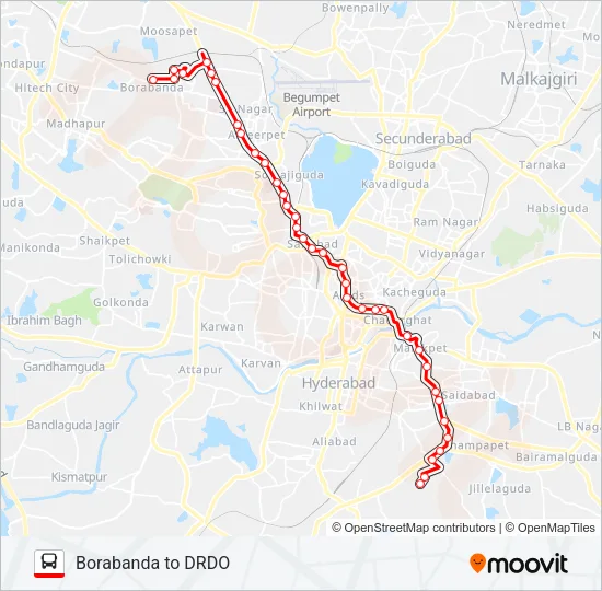 102/9F Bus Line Map