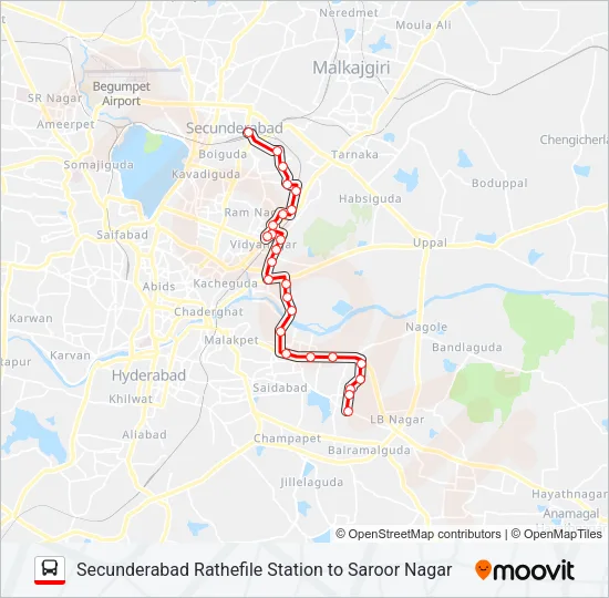 107JS Bus Line Map