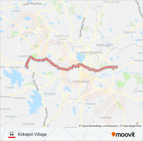 113MG Bus Line Map