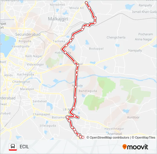 93H Bus Line Map