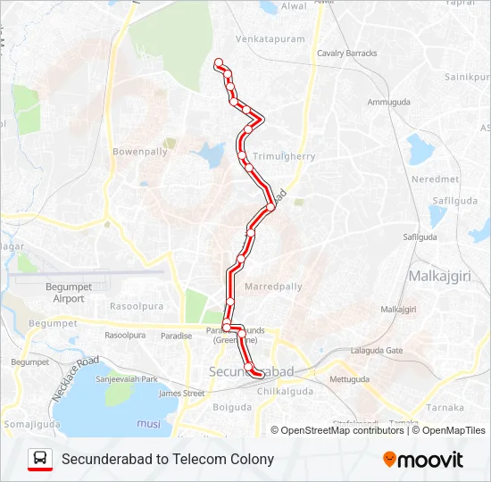 23T Bus Line Map