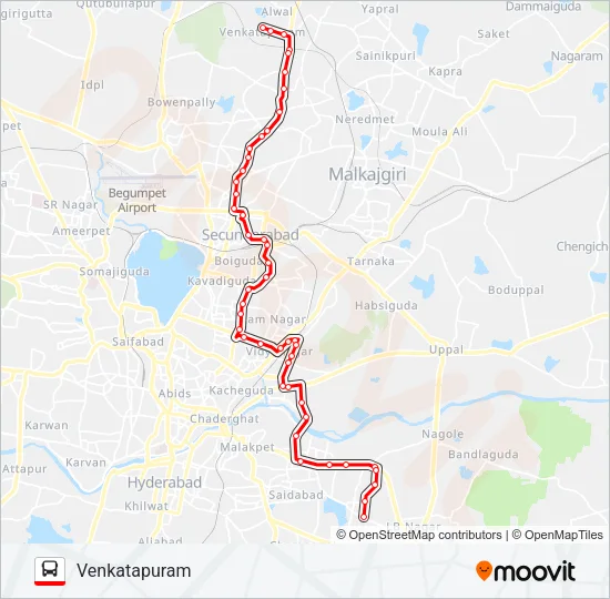 21W/107VP Bus Line Map