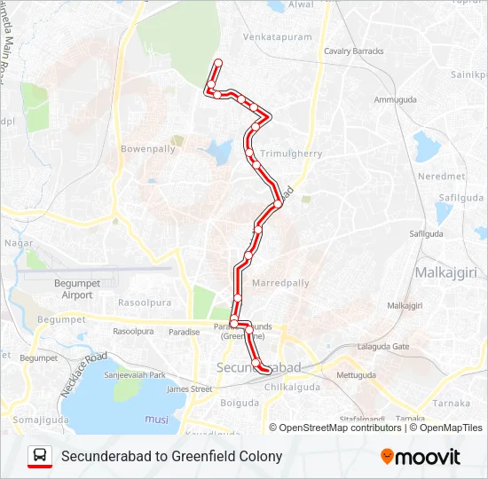 23GF Bus Line Map