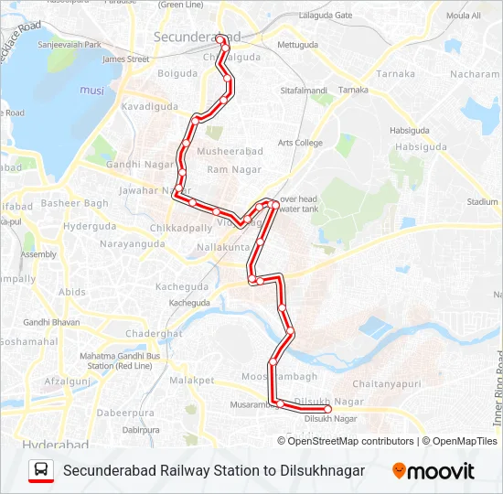 107VP Bus Line Map