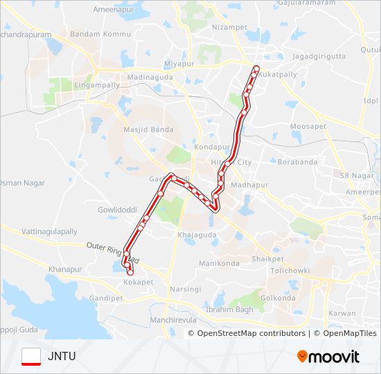 195g Route: Schedules, Stops & Maps - JNTU (Updated)