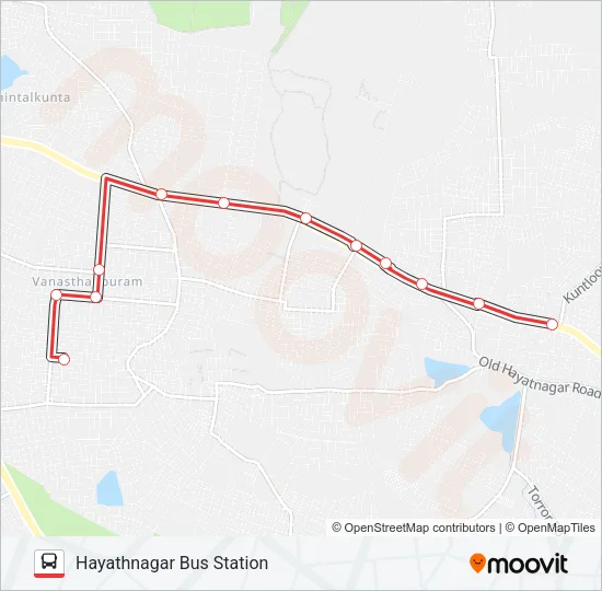 71S Bus Line Map