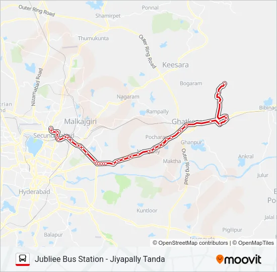 245/494 Bus Line Map