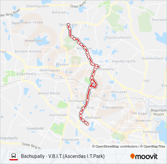 194VB Bus Line Map