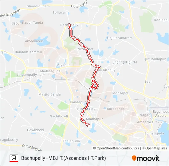 194VB Bus Line Map