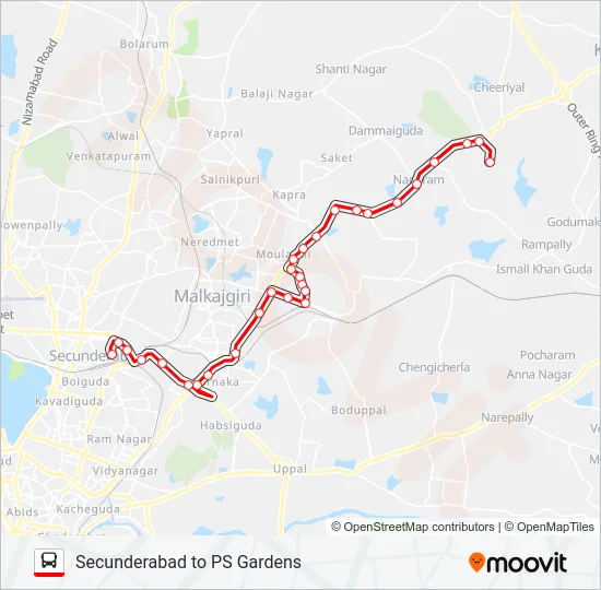 242PG Bus Line Map