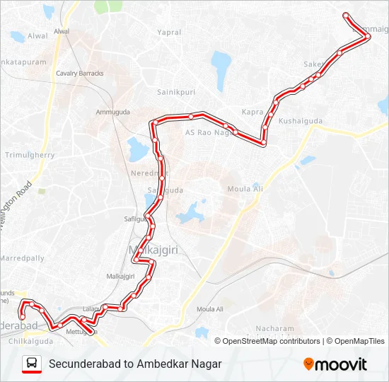 16D Bus Line Map