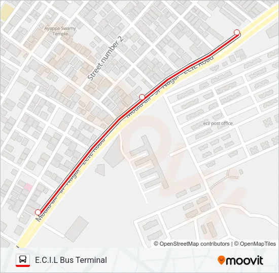 242RG Bus Line Map
