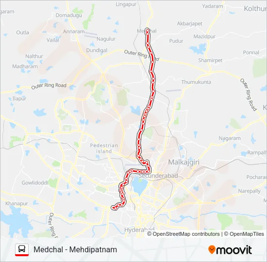 49M/229 Bus Line Map