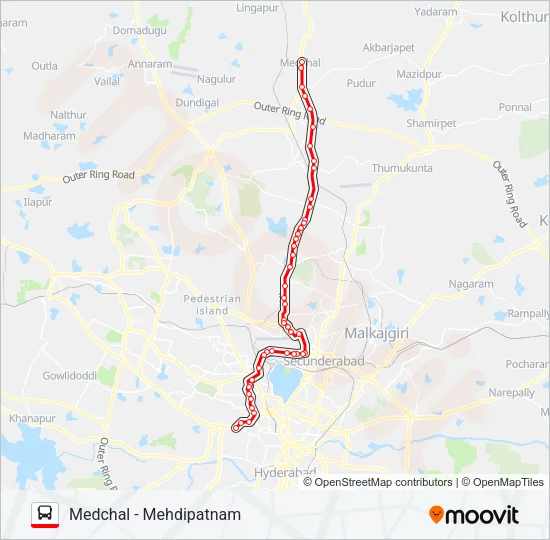 49M/229 Bus Line Map