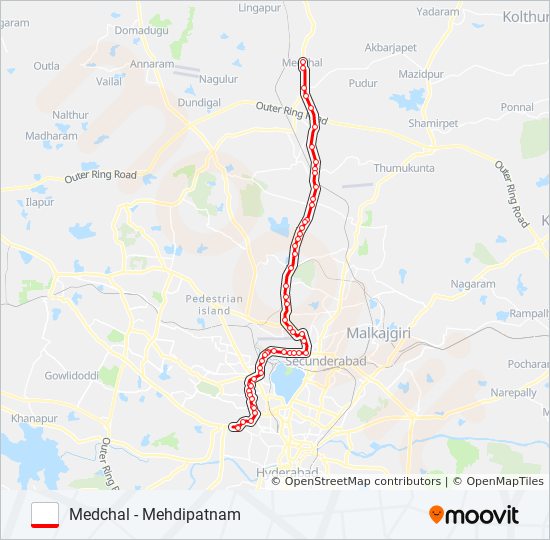 49m229 Route: Schedules, Stops & Maps - Medchal Bus Terminal (Updated)