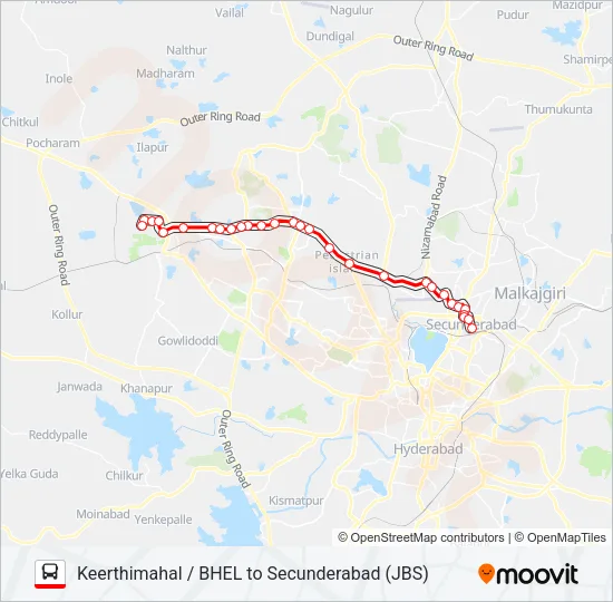 226J Bus Line Map