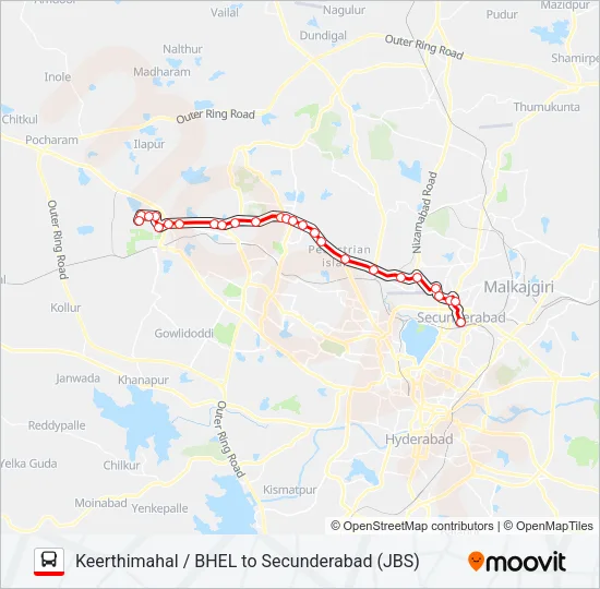 226J Bus Line Map