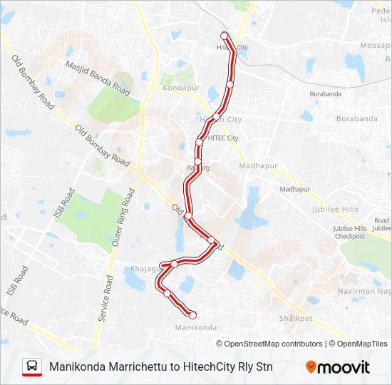 192 Bus Line Map