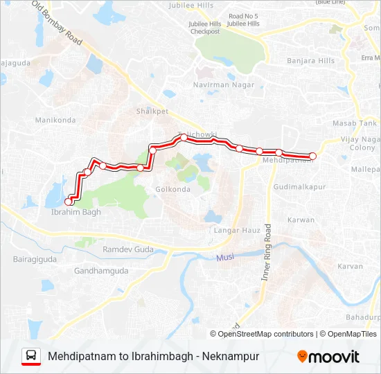 119I Bus Line Map