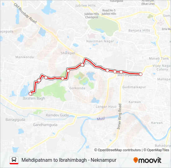 119I Bus Line Map