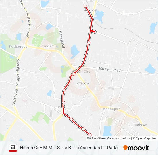 194H Bus Line Map