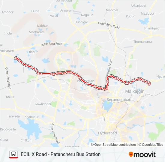 24S/219 Bus Line Map