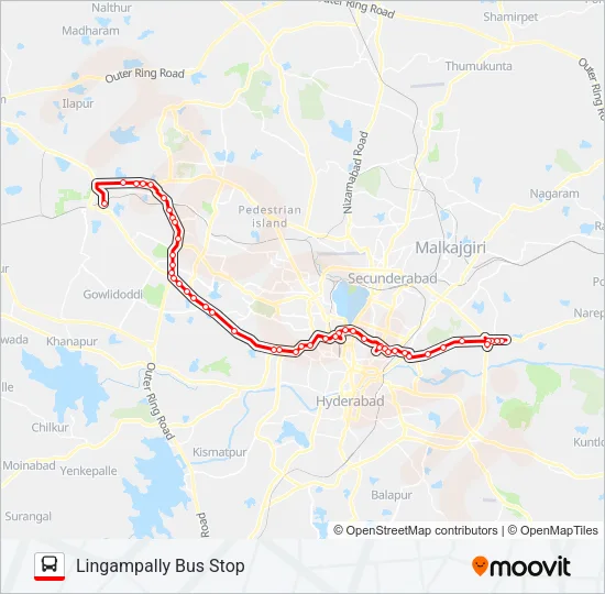 113IM/126 Bus Line Map