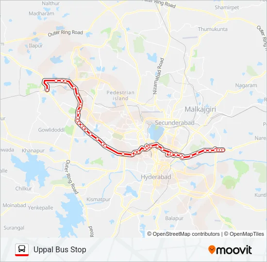 113IM/126 Bus Line Map
