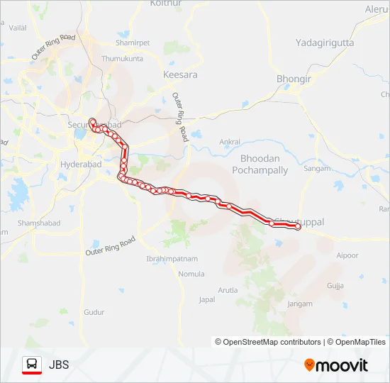 290U/CTPL Bus Line Map