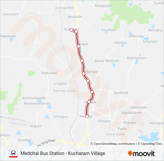 10/567 Bus Line Map