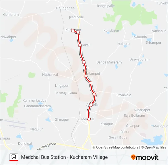 10/567 Bus Line Map
