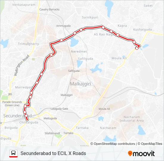 34 Bus Line Map