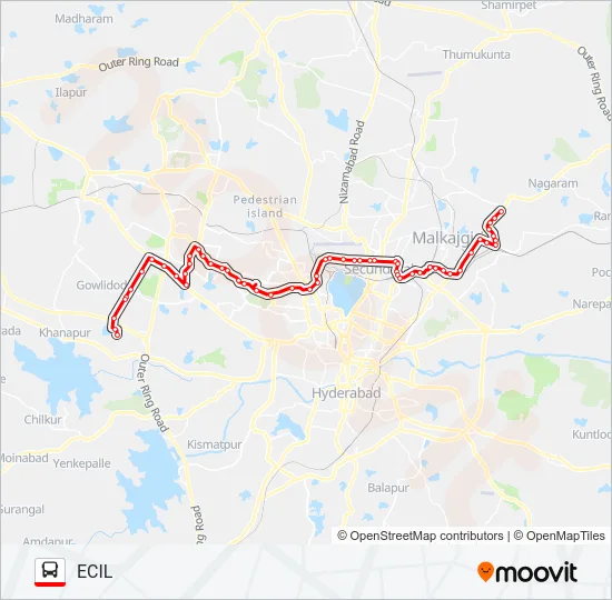 15H/47LI Bus Line Map