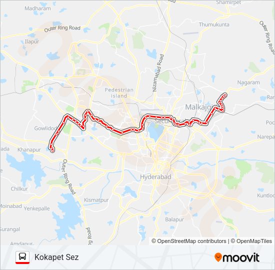 15H/47LI Bus Line Map