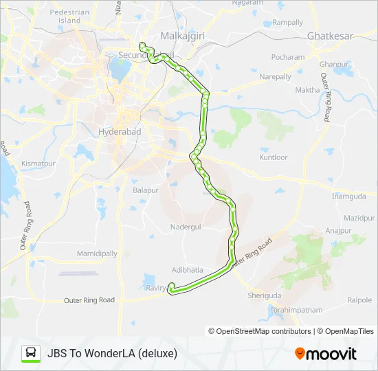 279W Bus Line Map