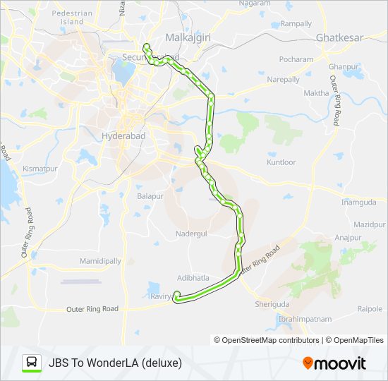 279W bus Line Map