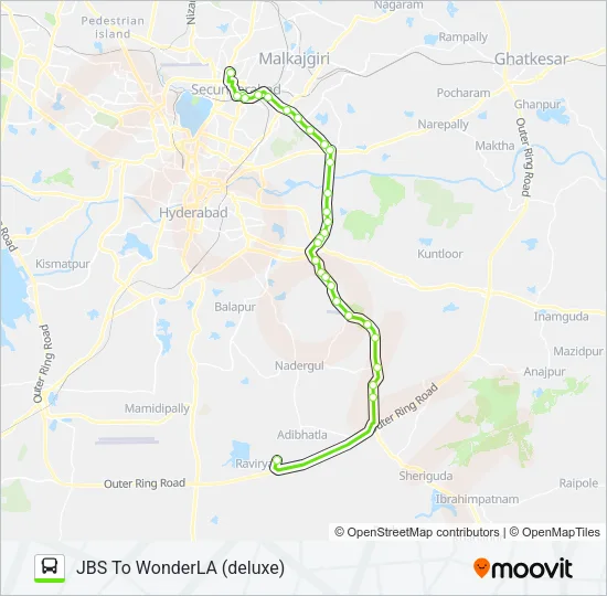 279W Bus Line Map
