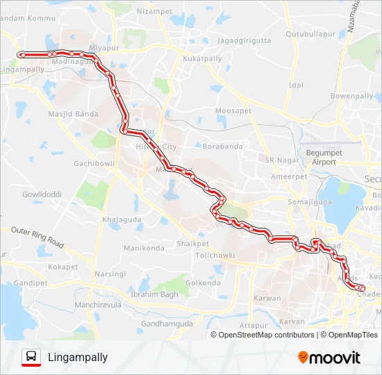 127KL Bus Line Map