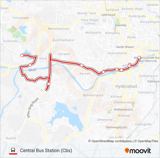 80I bus Line Map