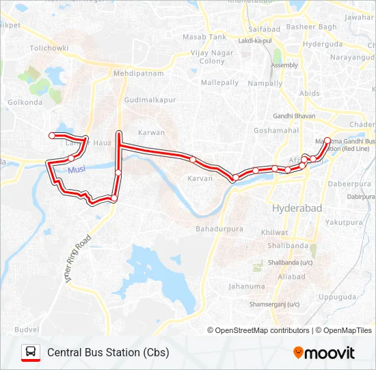 80I Bus Line Map