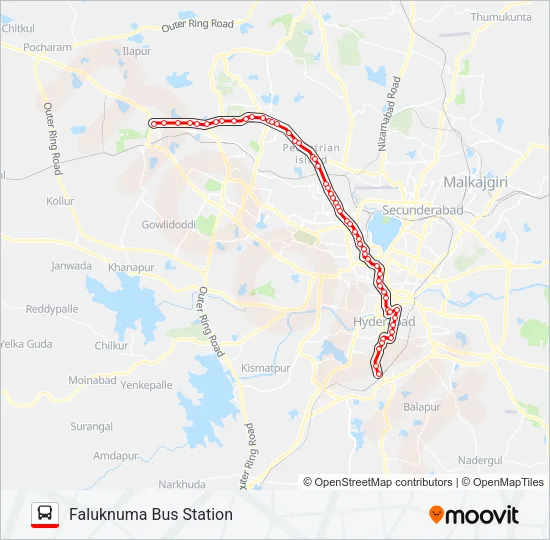 225CL Bus Line Map