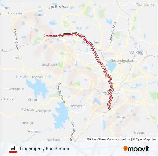 225CL Bus Line Map