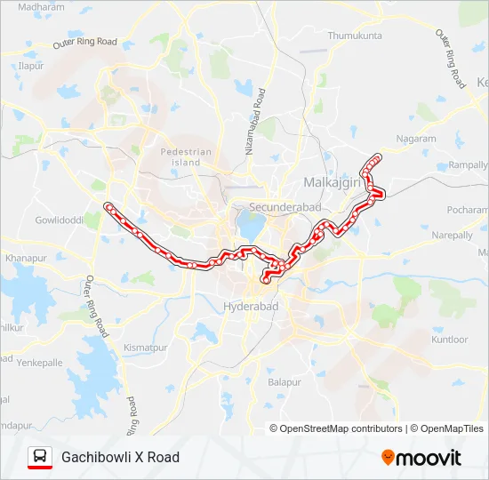 6HW Bus Line Map