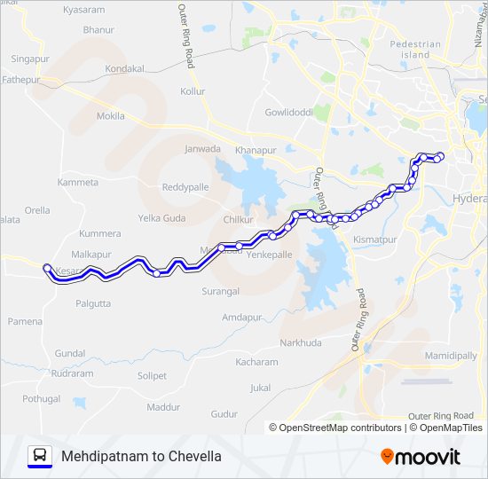 515 EXPRESS bus Line Map