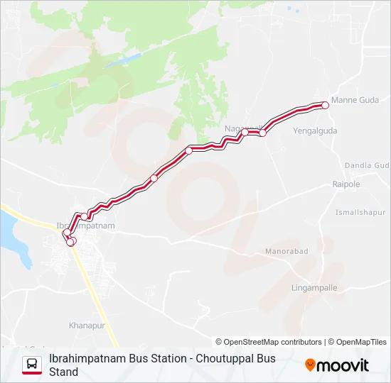 482 Bus Line Map