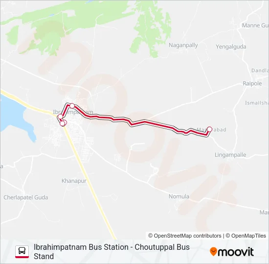 482 Bus Line Map