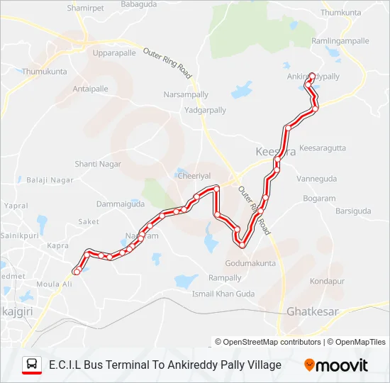 242GA Bus Line Map