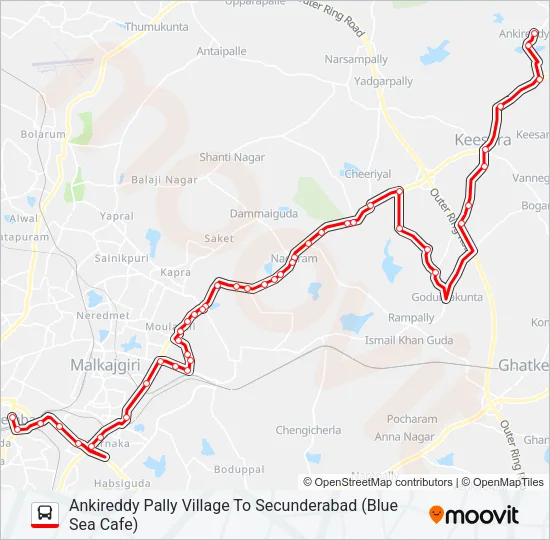 242GA Bus Line Map