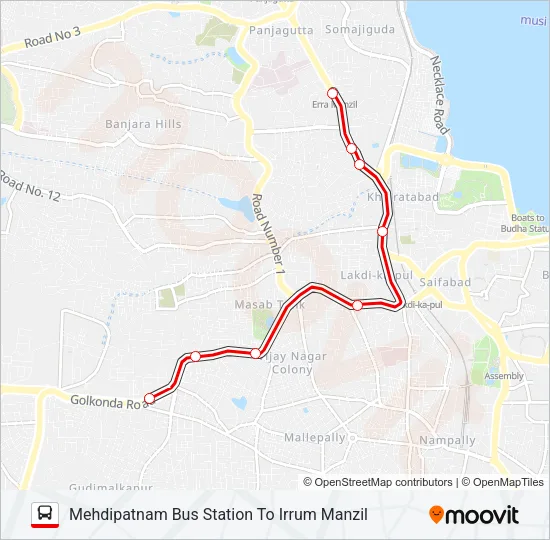 5E Bus Line Map