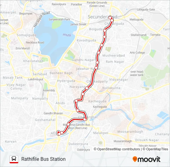 1 Bus Line Map